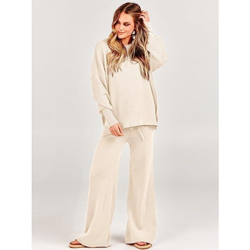 ANRABESS Sweatsuit Trendy Cozy 2 Piece Fall Set