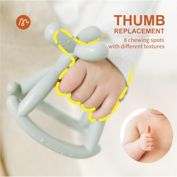 Miraloop Silicone Rocking Teether for Infants 0-18 Months