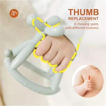 Miraloop Silicone Rocking Teether for Infants 0-18 Months