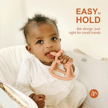 Miraloop Silicone Rocking Teether for Infants 0-18 Months