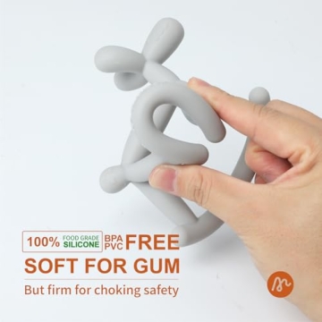 Miraloop Silicone Rocking Teether for Infants 0-18 Months