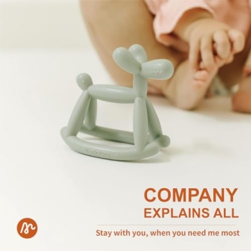 Miraloop Silicone Rocking Teether for Infants 0-18 Months