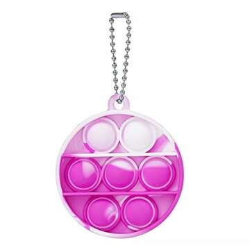 BINGLALA Mini Pop Keychain Fidget Toy - Fun for All Ages