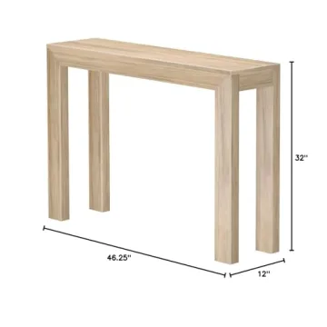 Plank+Beam Modern Solid Wood Console Table for Small Spaces