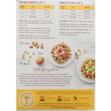 Simple Mills Just Add Water Almond Flour Pancake Mix, Original Protein - Gluten Free, Plant Based, Paleo Friendly, Breakfast, 10.4 Ounce (Pack of 1)