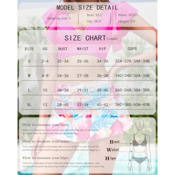 Pfreesea High Waisted Tankini Swimsuit for Women