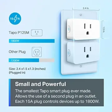TP-Link Tapo Matter Smart Plug Mini - Compact, Smart & Reliable