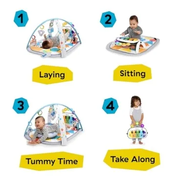 Baby Einstein 4-in-1 Kickin' Tunes Play Gym and Piano