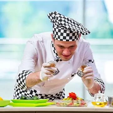 Potchen 12 Pcs Cube Shape Mini Salt and Pepper Shakers Bulk 0.5 oz Small Cube Glass Spice Shaker with Plastic Mini Funnels for Wedding Kitchen Restaurant Travel Camp Party (Silver)