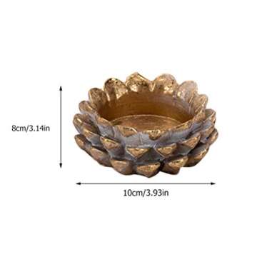 PRETYZOOM Votive Candle Holders Pine Cone Candle Holder Vintage Incense Holder Dinner Table Centerpi...