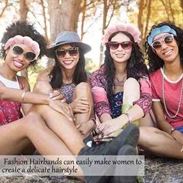 Fluffy Spa Headband for Women - 2 Pack Skincare & Shower Accessory