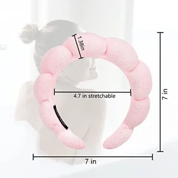 Fluffy Spa Headband for Women - 2 Pack Skincare & Shower Accessory