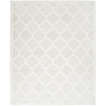 Nourison Moroccan Area Rug 8x10 - Elegant Ivory White