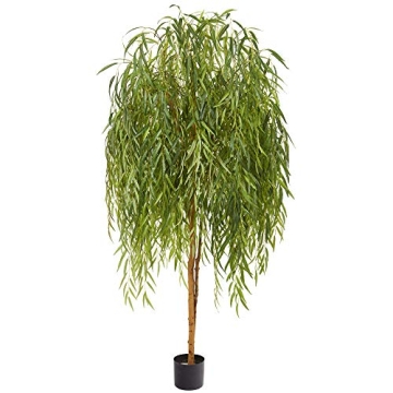Nearly Natural 7ft Willow Artificial Silk Tree for Home Decor