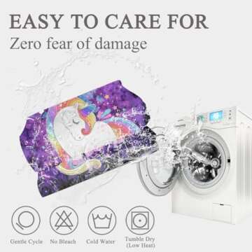 Sleepwish Unicorn Comforter Set for Girls - 4 Pieces