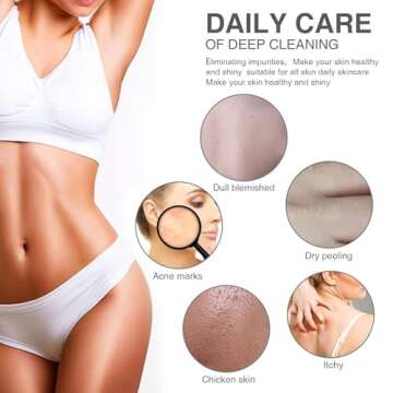 UJFQBH 3 Pieces African Bath Sponge African Net Long Net Bath Sponge Exfoliating Shower Body Scrubber Back Scrubber Skin Smoother,Great for Daily Use(Blue,Black,Off-White)