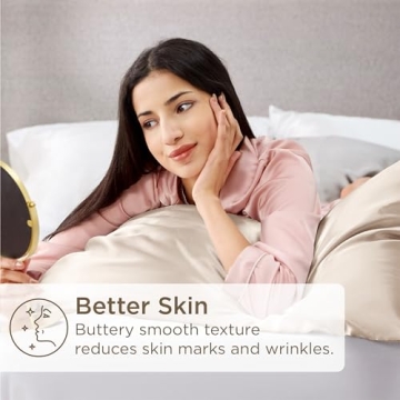 Bedsure Satin Pillowcase Set for Luxurious Sleep Care