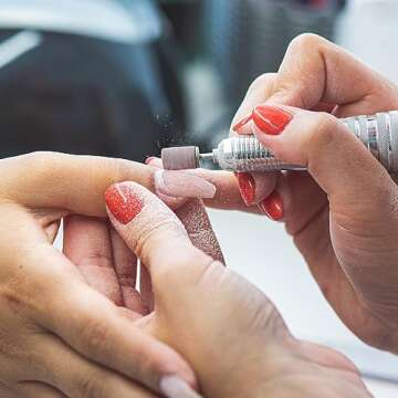 Shelloloh 300pcs Sanding Bands for Nail Drill Manicure Pedicure #80#120#180 Grit File Sanding Piece Set Professional Nail Sanding Bands bit Nail Art Tool