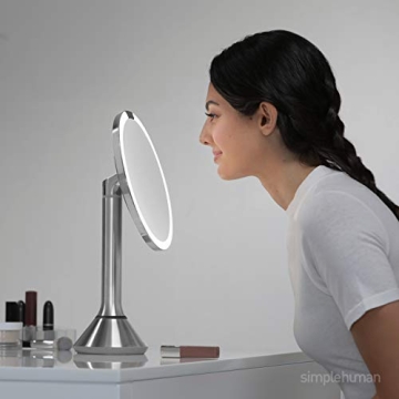 simplehuman Lighted Makeup Mirror with Magnification