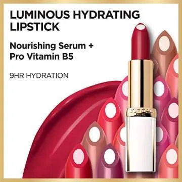 L’Oréal Paris Age Perfect Luminous Hydrating Lipstick + Nourishing Serum, Brilliant Brown, 0.13 oz.