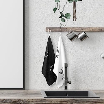 Bencailor Skull Kitchen Towels for Halloween Fun