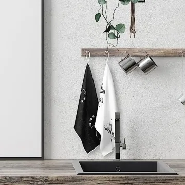 Bencailor Skull Kitchen Towels for Halloween Fun