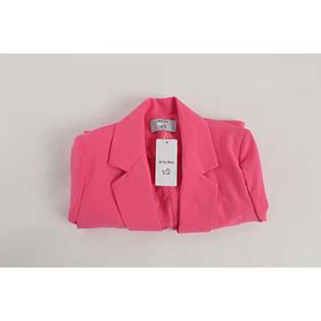 Imily Bela Women's Long Sleeve Open Front Coat in A-hot Pink