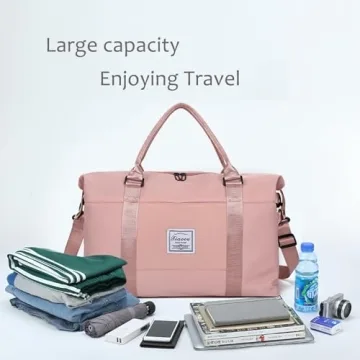 KARRESLY Travel Duffel Bag for Women - Waterproof Tote
