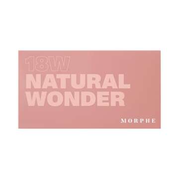 Morphe 18W Makeup Palette - Natural Wonder Artistry Palette with 18 Earth-Toned Matte & Shimmer Pigm...