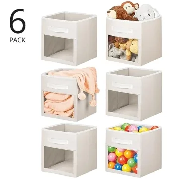 Stylish mDesign Storage Organizer Bins for Playrooms