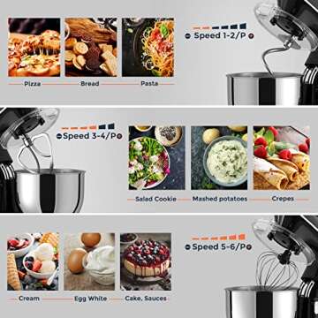 Syvio Stand Mixer 7.5QT