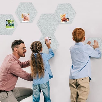 Tikea Hexagon Felt Bulletin Board Set for Stylish Displays