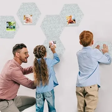 Tikea Hexagon Felt Bulletin Board Set for Stylish Displays