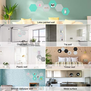 Tikea Hexagon Felt Bulletin Board Set for Stylish Displays