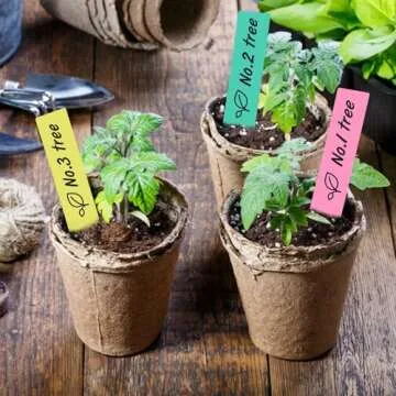 Colorful Plant Labels for Organization & Garden Management