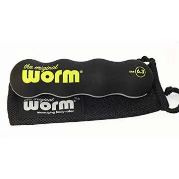 The Original Worm 6.3-Portable Massage Muscle Roller-Black Small