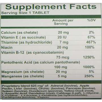 Nutri-West Core Level Adrenal - 120 Capsules for Ultimate Energy and Wellness