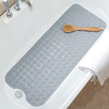 TreeBud Bathtub Mats for Shower Tub Non-Slip Bath Mat 39 x 16 Inch Extra Long Shower Mat, Bath Tub M...