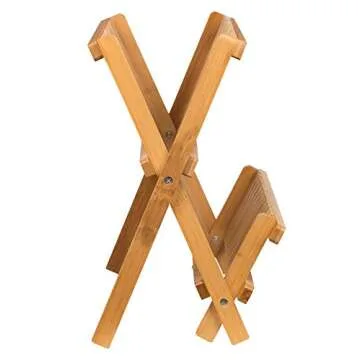 Sagler Bamboo Dish Rack - Collapsible & Compact Design