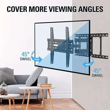 Versatile Full Motion TV Wall Mount for 32-65 Inch TVs