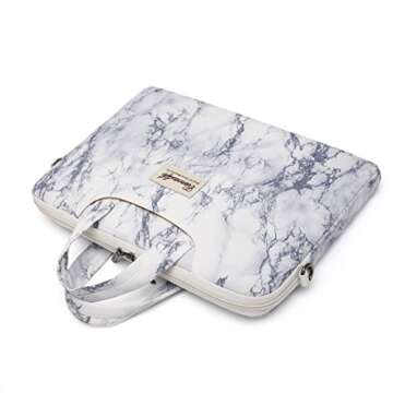 Stylish Canvaslife Marble Laptop Messenger Bag for Carrying