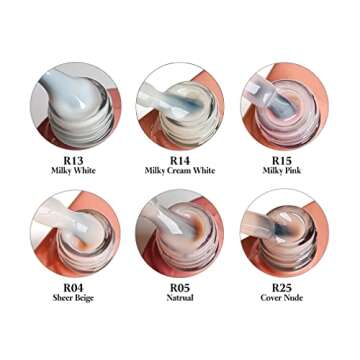 FZANEST Rubber Base Gel - Strong & Natural Nail Polish