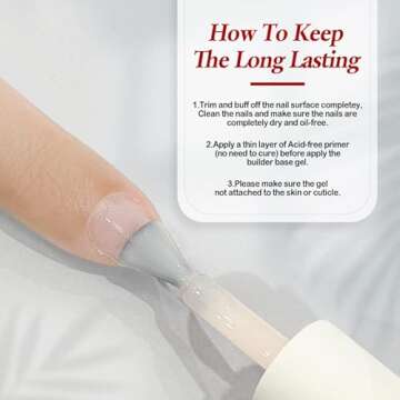 FZANEST Rubber Base Gel - Strong & Natural Nail Polish