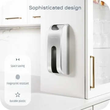 Manterio Plastic Bag Holder for Kitchen Organization