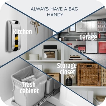 Manterio Plastic Bag Holder for Kitchen Organization