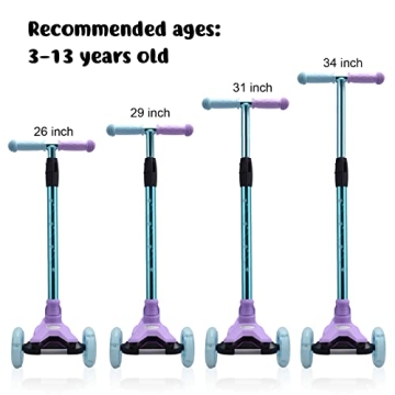 Buy 3 Wheel Kids Scooter with Light Up Wheels