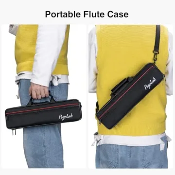 Quality POGOLAB Nickel Plated Flute for Beginners & Players