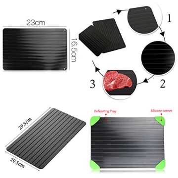 Hillento Fast Defrosting Tray for Frozen Foods