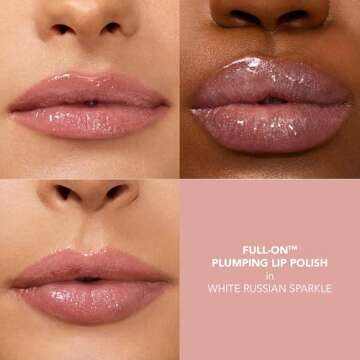 BUXOM Full-On Plumping Lip Polish, White Russian Sparkle