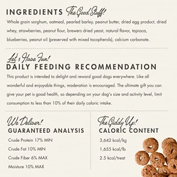 Fromm Crunchy Os Premium Dog Treats 6 oz - Peanut Butter